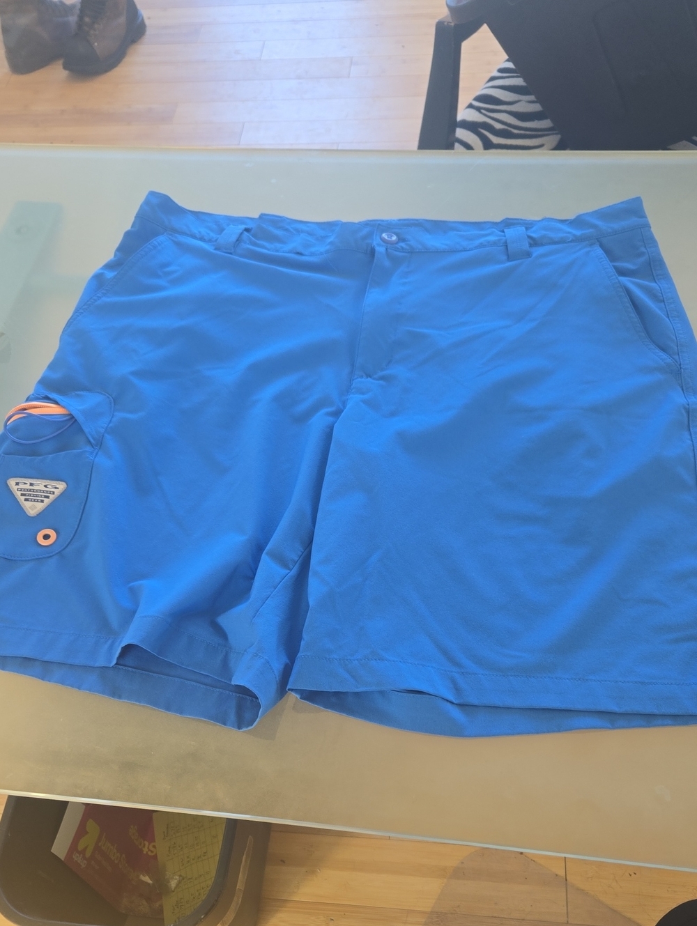Columbia Bright Blue Hybrid Active Shorts